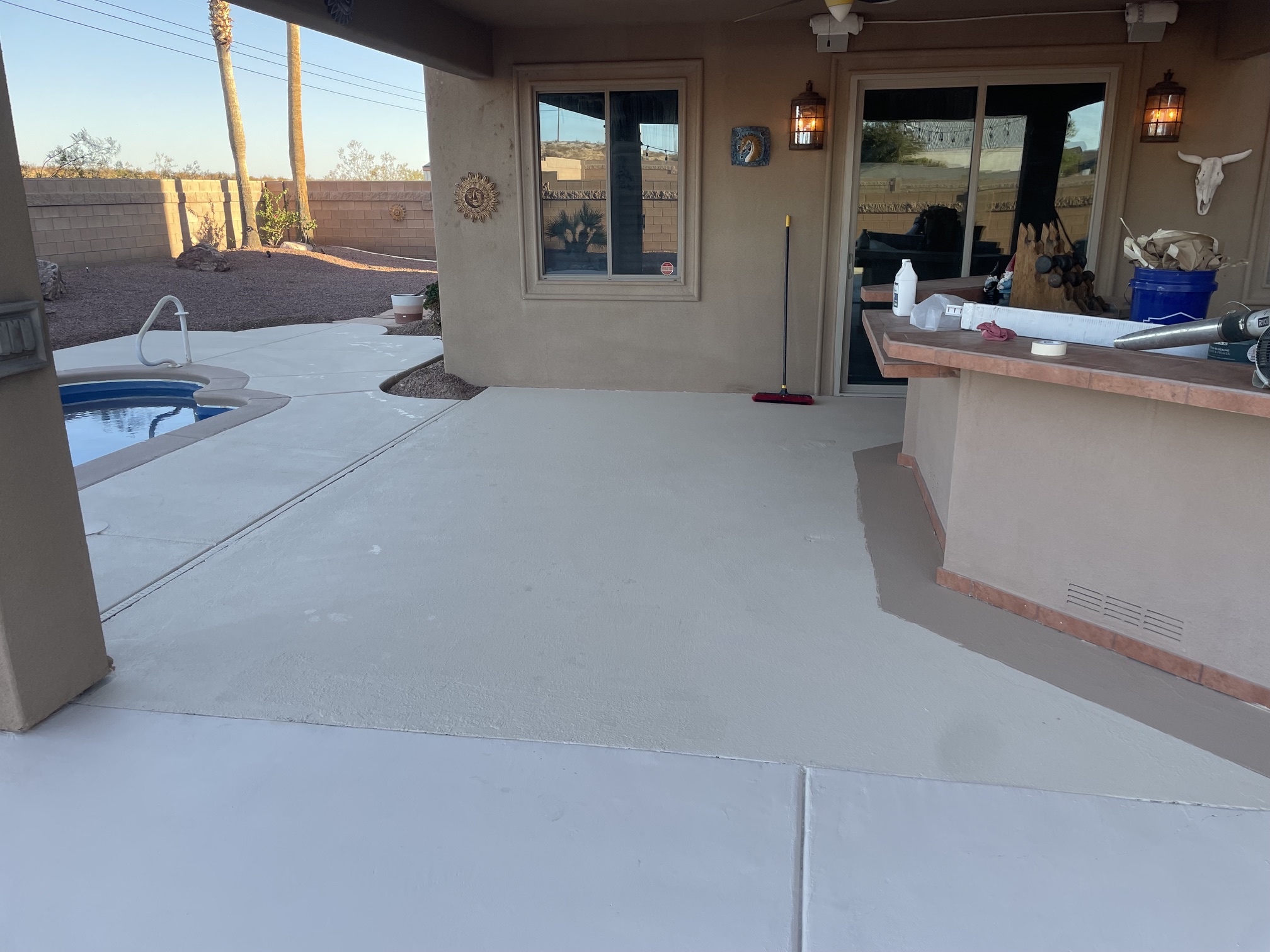 Pool decking and hardscape